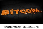 fallen and broken bitcoin | Shutterstock .eps vector #338853878