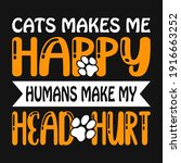 animal quote and saying   cats... | Shutterstock .eps vector #1916663252