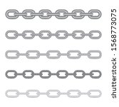 set of different chains... | Shutterstock .eps vector #1568773075