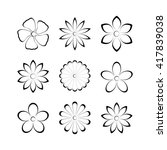 flower buds vector design... | Shutterstock .eps vector #417839038