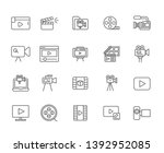 set of video production related ... | Shutterstock .eps vector #1392952085
