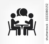 Two People At The Table Icon ...