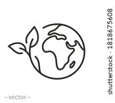 green earth planet concept ... | Shutterstock .eps vector #1818675608