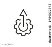 system upgrade icon  gear with... | Shutterstock .eps vector #1984032995