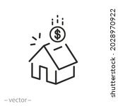 mortgage property icon ... | Shutterstock .eps vector #2028970922