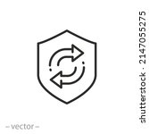 protection system update icon ... | Shutterstock .eps vector #2147055275