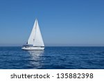 Racing Yacht In The...