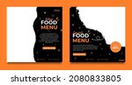 food menu social media... | Shutterstock .eps vector #2080833805