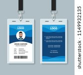 blue wave identity card design... | Shutterstock .eps vector #1149932135