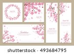 set of greeting cards  banners... | Shutterstock .eps vector #493684795