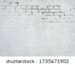 brick stone wall with white... | Shutterstock . vector #1735671902