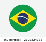 brazil round country flag.... | Shutterstock .eps vector #2102324338