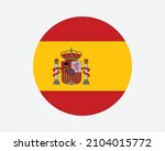 spain round country flag.... | Shutterstock .eps vector #2104015772