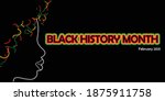 black history month poster with ... | Shutterstock .eps vector #1875911758