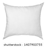 close up of  a white pillow on... | Shutterstock . vector #1407903755