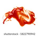 Close Up Of  A Ketchup Stain On ...