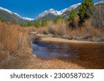 Small photo of "View of Chapin Mountain and Fall River"