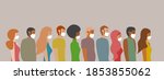 diverse group of people from... | Shutterstock .eps vector #1853855062