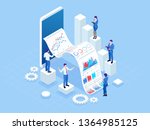 isometric concept of business... | Shutterstock . vector #1364985125