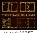 vector set classical book cover.... | Shutterstock .eps vector #311213975