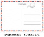 Vector postcard with white paper texture