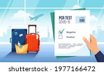 tourist waiting for departure... | Shutterstock .eps vector #1977166472