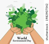 world environment day concept.... | Shutterstock .eps vector #1982907542