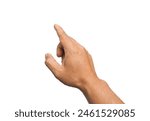Men's hands making gestures...