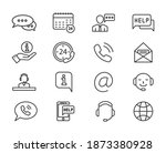 help and support simple set... | Shutterstock .eps vector #1873380928