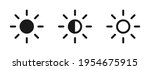 brightness control icons set.... | Shutterstock .eps vector #1954675915