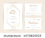 luxury wedding invitation cards ... | Shutterstock .eps vector #1473824525