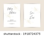 wedding invitation with gold... | Shutterstock .eps vector #1918724375