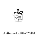 letter gift initial handwriting ... | Shutterstock .eps vector #2026823348