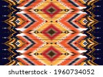 ikat pattern seamless design... | Shutterstock .eps vector #1960734052