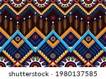 Gemetric ethnic oriental ikat pattern traditional Design for background,carpet,wallpaper,clothing,wrapping,batic,fabric,vector illustraion,abstract,azted,border ,