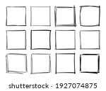 hand drawn frames. handdrawn... | Shutterstock .eps vector #1927074875