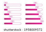 progress loading bar. vector... | Shutterstock .eps vector #1958009572