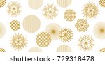 creative christmas seamless... | Shutterstock .eps vector #729318478