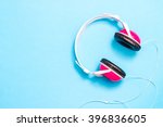 Sound music headphone. audio...