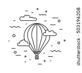 Dirigible And Hot Air Balloons...