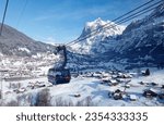 Winter scenery of grindelwald...