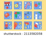 flat 12 days of christmas... | Shutterstock .eps vector #2113582058