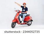 a man wearing a helmet and riding a motorbike