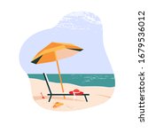 beach stuff. sunny day on the... | Shutterstock .eps vector #1679536012