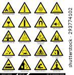 set of safety signs. caution... | Shutterstock .eps vector #293774102