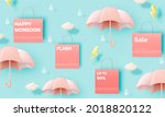 cute umbrella for monsoon... | Shutterstock .eps vector #2018820122