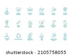 icon set of natural ingredients ... | Shutterstock .eps vector #2105758055