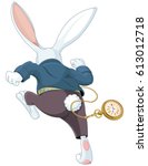 Illustration Of White Rabbit...