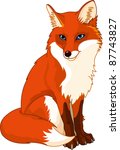 Illustration Of Very Cute Fox