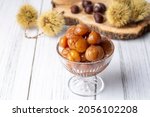 Chestnut dessert and chestnuts...